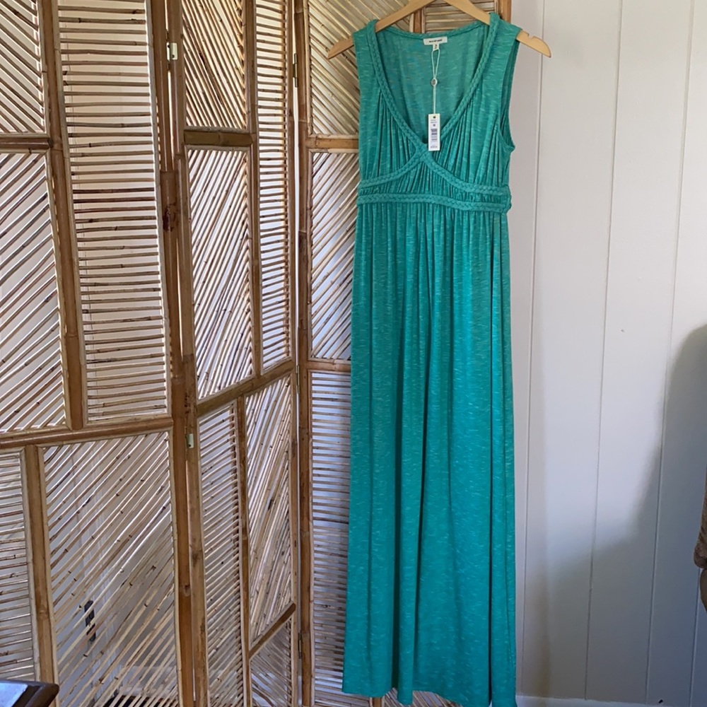MAX STUDIO BRAIDED DETAIL MAXI DRESS NWT MEDIUM